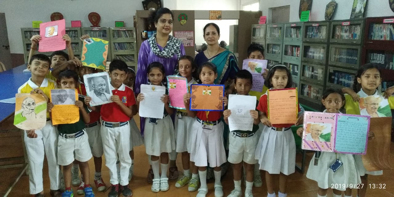 Remembering Gandhi ji by writing a letter and slogans. For a small child of class 2nd there is no division between learning and playing , between the things he or she does just for fun and things that are...